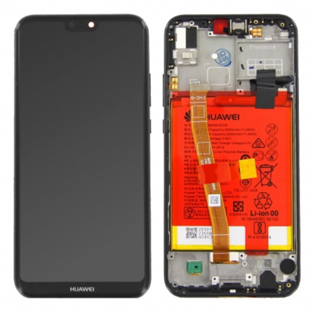 Ecran Huawei P20 Lite Noir Sur Châssis + Batterie (Original pack)