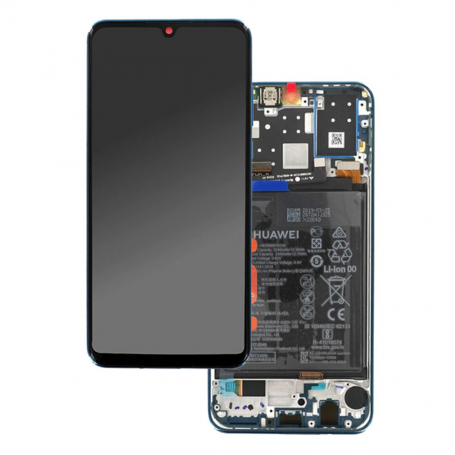 Ecran Huawei P30 Lite Blanc Sur Châssis + Batterie (Original)