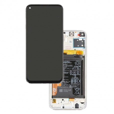 Ecran Huawei P40 Lite 4G Argent Sur Châssis + Batterie (Original)