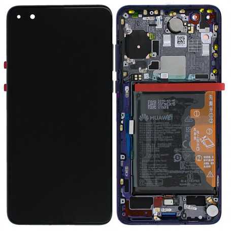 Ecran Huawei P40 Pro Bleu Sur Châssis + Batterie 02353PJJ (Original)