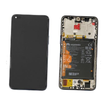 Ecran Huawei Nova 8i Bleu Sur Châssis + Batterie (Original)
