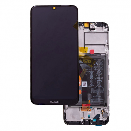 Ecran Huawei Y6 2019 Noir Sur Châssis + Batterie (Original)
