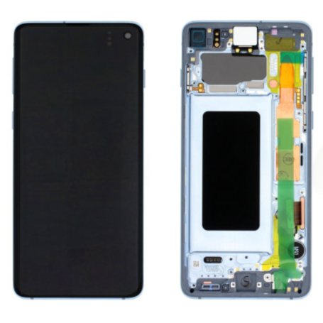 Ecran Samsung Galaxy S10 Bleu  + Châssis (Original)