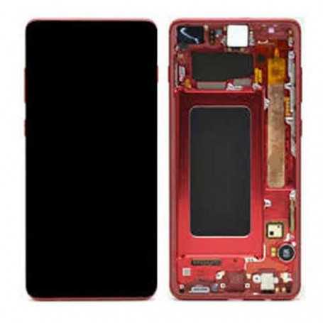 Ecran Samsung Galaxy S10 Plus Rouge + Châssis (Original)