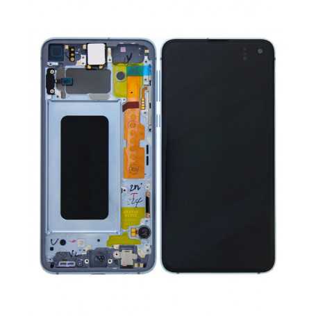 Ecran Samsung Galaxy S10E Prism Bleu Sur Châssis (Original)