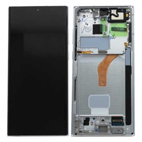 Ecran Samsung Galaxy S22 Ultra 2022 Blanc + Châssis (OLED)