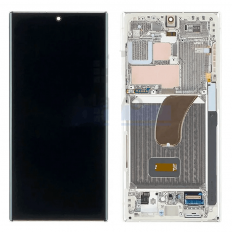 Ecran Samsung Galaxy S23 Ultra 5G Argent + Châssis (OLED)