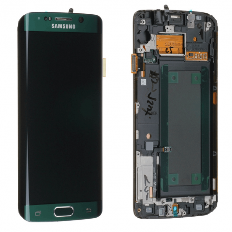 Ecran Samsung Galaxy S6 Edge Vert + Châssis (Original)