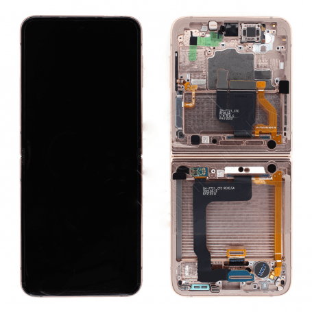 Ecran Samsung Galaxy Z Flip 4 5G Rose + Châssis (Original)