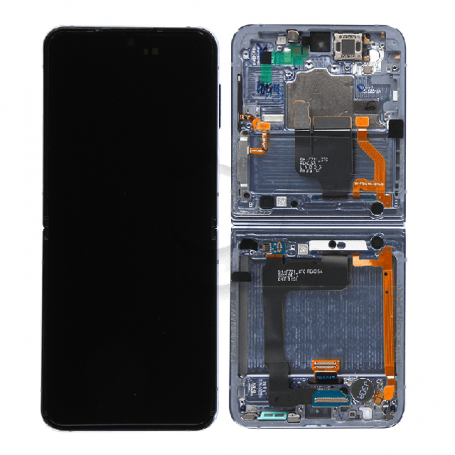 Ecran Samsung Galaxy Z Flip 4 5G Bleu + Châssis (Original)