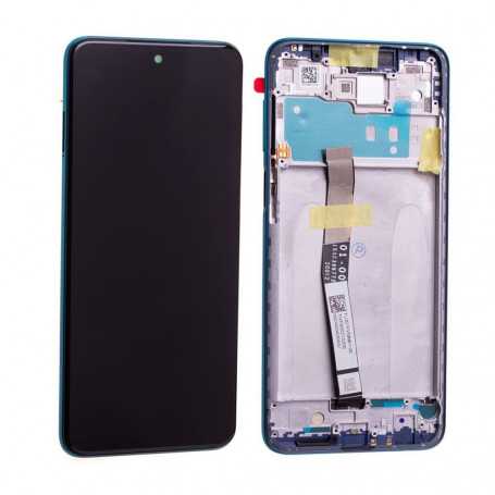 Ecran Xiaomi Redmi Note 9S Bleu clair + Châssis (Original)