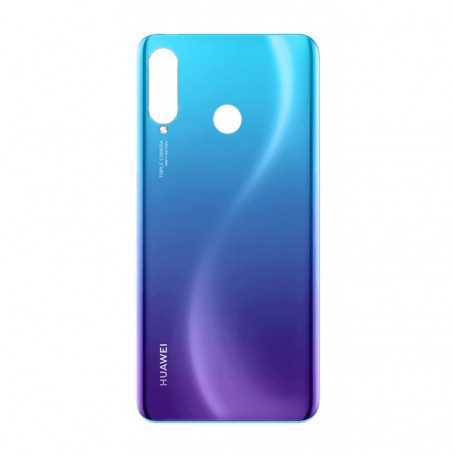 Vitre arrière Huawei P30 Lite Sans Contour lentille Bleu Aurora (Original Démonté)