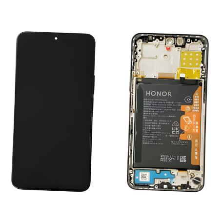 Ecran Huawei Honor 90 Lite / X8A Argent + Châssis + Batterie
