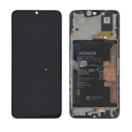 Ecran Huawei Noir Honor X7a + Châssis + Batterie