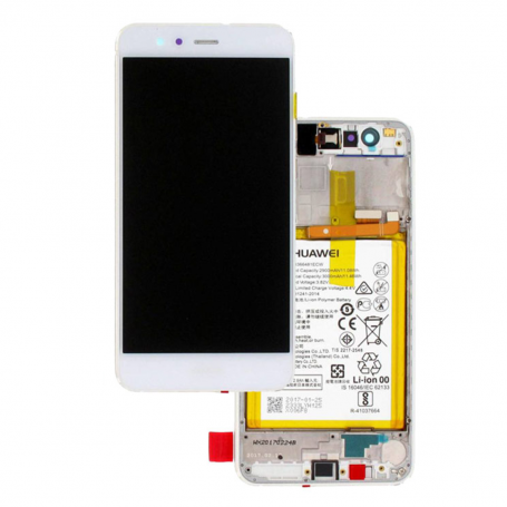 Ecran Huawei P10 Lite Blanc Sur Châssis + Batterie (Original Pack)