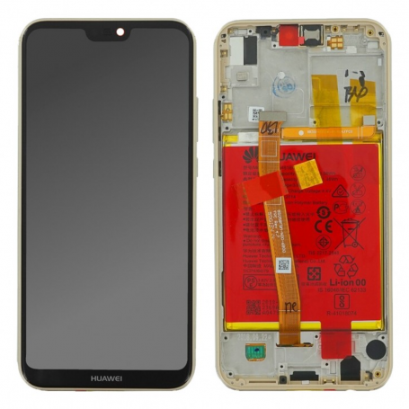 Ecran Huawei P20 Lite Or Sur Châssis + Batterie (Original pack)