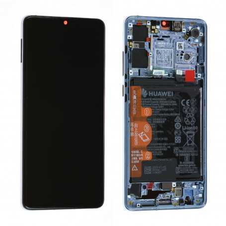 Ecran Huawei P30 Bleu Nacré / Crystal + Châssis + Batterie (Original)