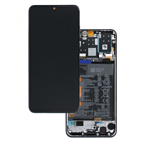 Ecran Huawei P30 Lite New Edition 2020 Noir Sur Châssis + Batterie (Original)