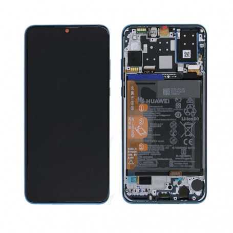 Ecran Huawei P30 Lite New Edition 2020 Bleu Sur Châssis + Batterie (Original)