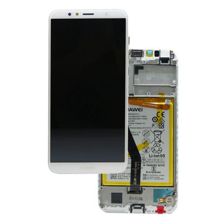 Ecran Huawei Y6 2018 Blanc Sur Châssis + Batterie (Original)