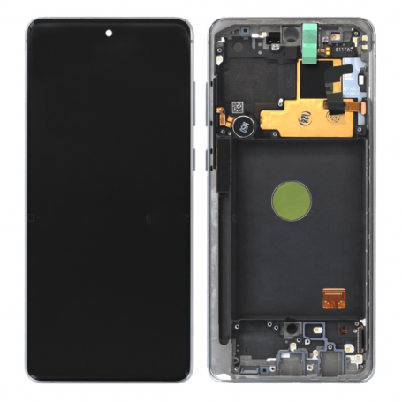 Ecran Samsung Galaxy Note 10 Lite Argent + Chassis (OLED)
