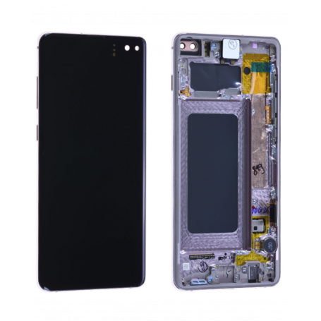 Ecran Samsung Galaxy S10 Plus Blanc Céramique + Châssis (Original)