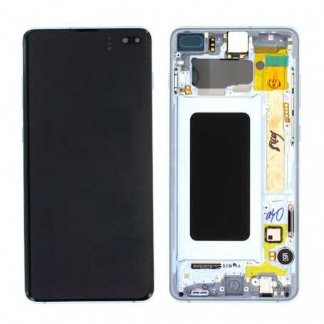 Ecran Samsung Galaxy S10 Plus Prism Bleu + Châssis (Original)