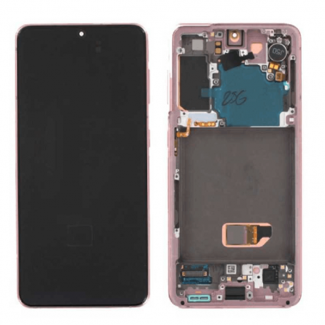 Ecran Samsung Galaxy S21 5G (G991) Rose + Châssis (Original)