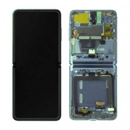 Ecran Samsung Galaxy Z Flip 3 5G Vert + Châssis (Original)
