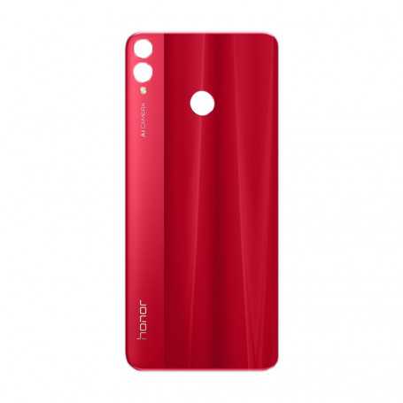 Vitre arrière Honor 8X Rouge + Adhesif