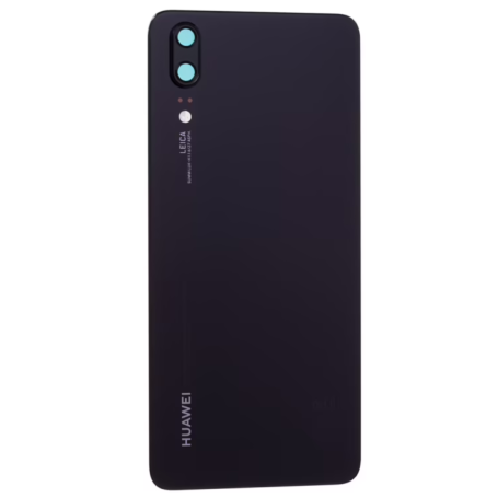 Vitre arrière Huawei P20 Sans Contour lentille Noir (Original Démonté)