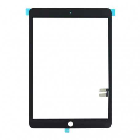 Vitre tactile iPad 10.2" (iPad 7e / 8e / 9e) Noir + Autocollant